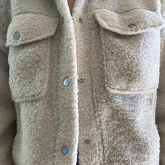 H&M Teddy Jacket Size Small - Picture 2 of 3